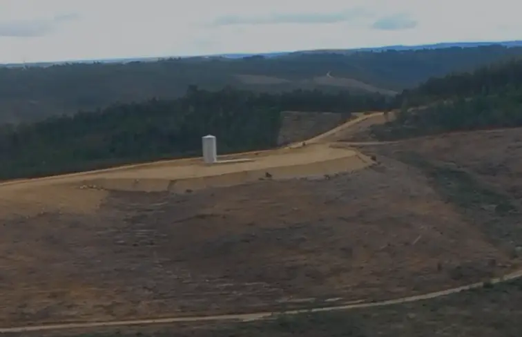 Imagem dos hectares de terreno onde irá nascer aviário